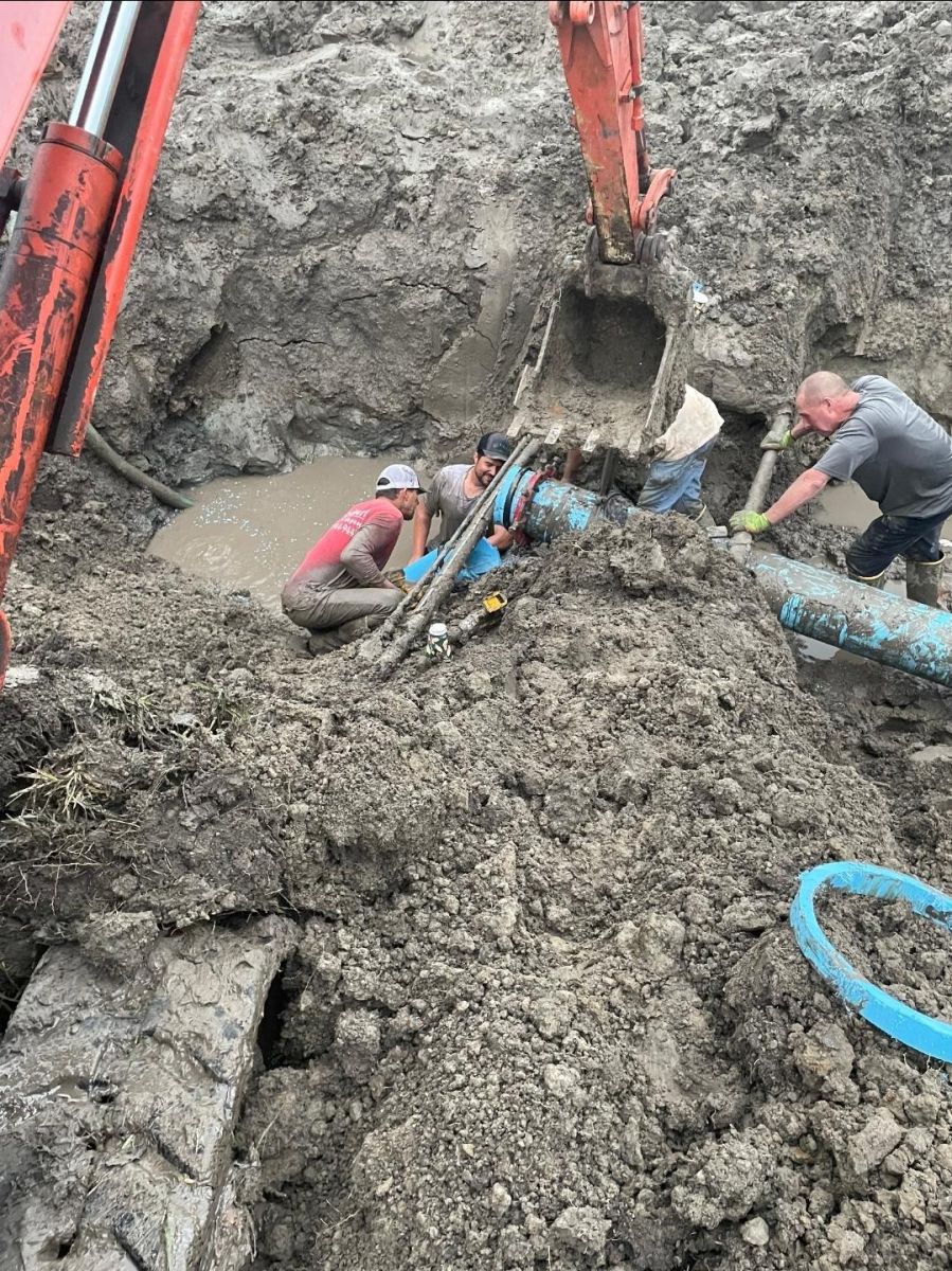 WATER LINE BREAK JUNE 2025